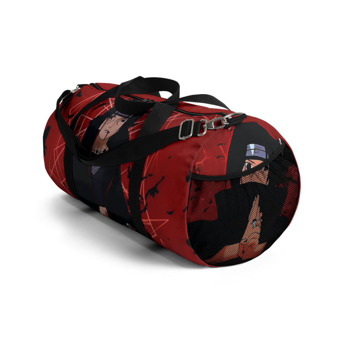 Red Itachi-Inspired Anime Duffel Bag