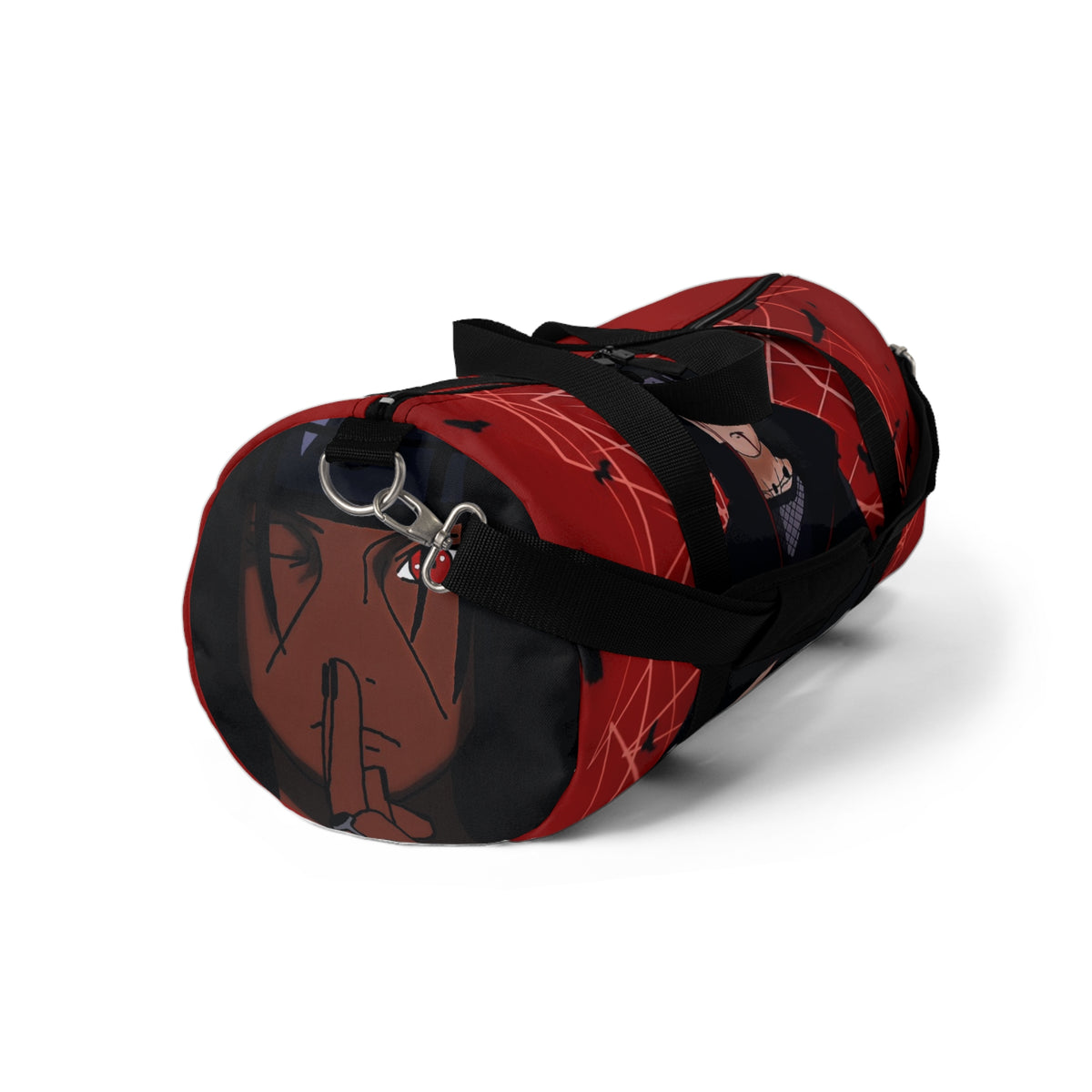 Red Itachi-Inspired Anime Duffel Bag