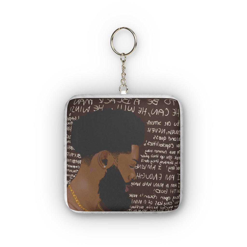 To Be A Black Man Mini Plush Keychain