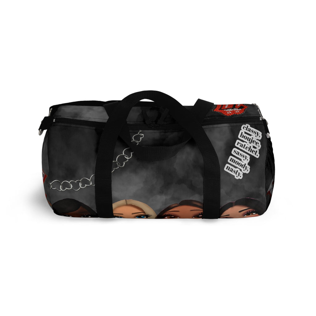 B Doll Inspiration Black Duffle Bag