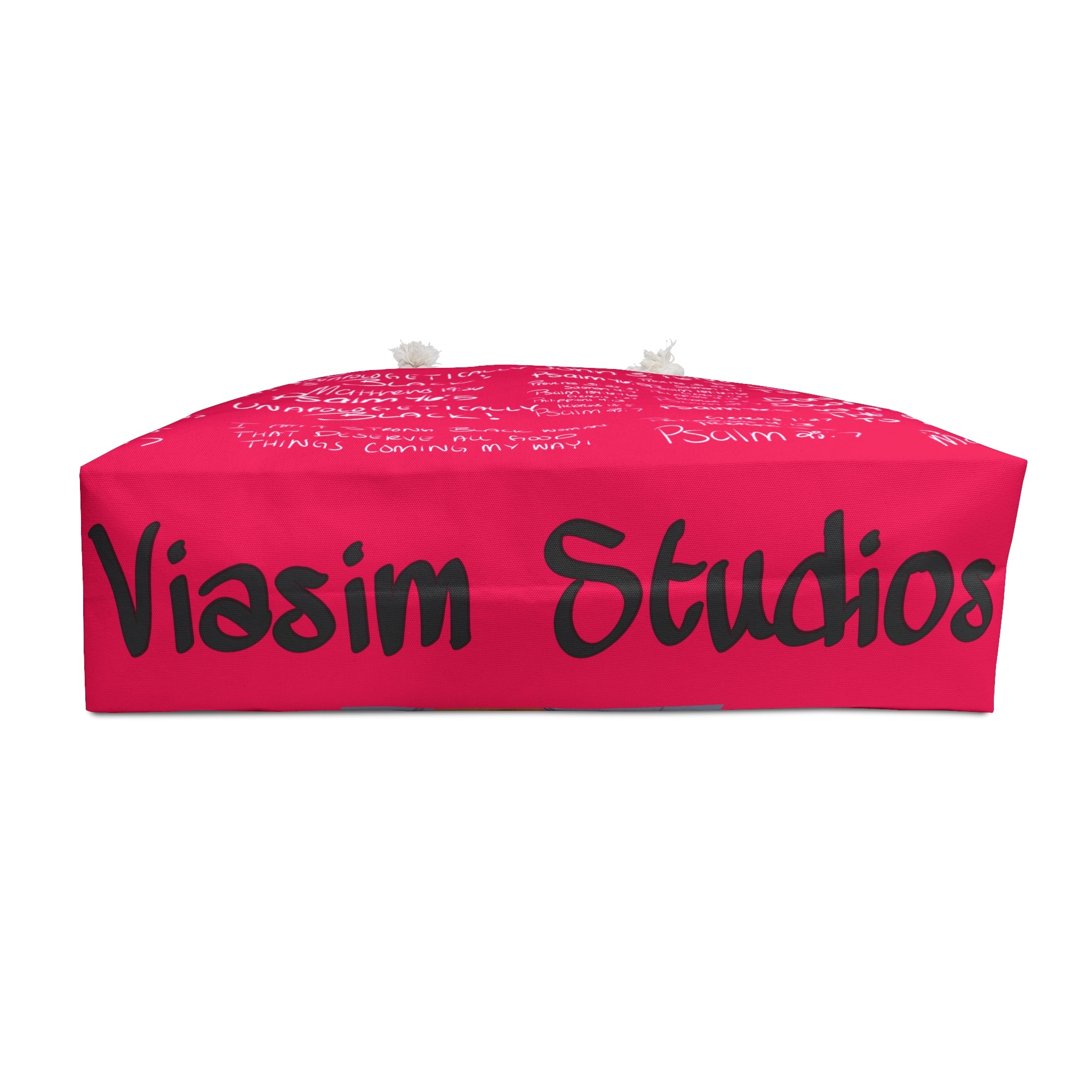 'She Walks With Christ' weekend Bag Hot Pink