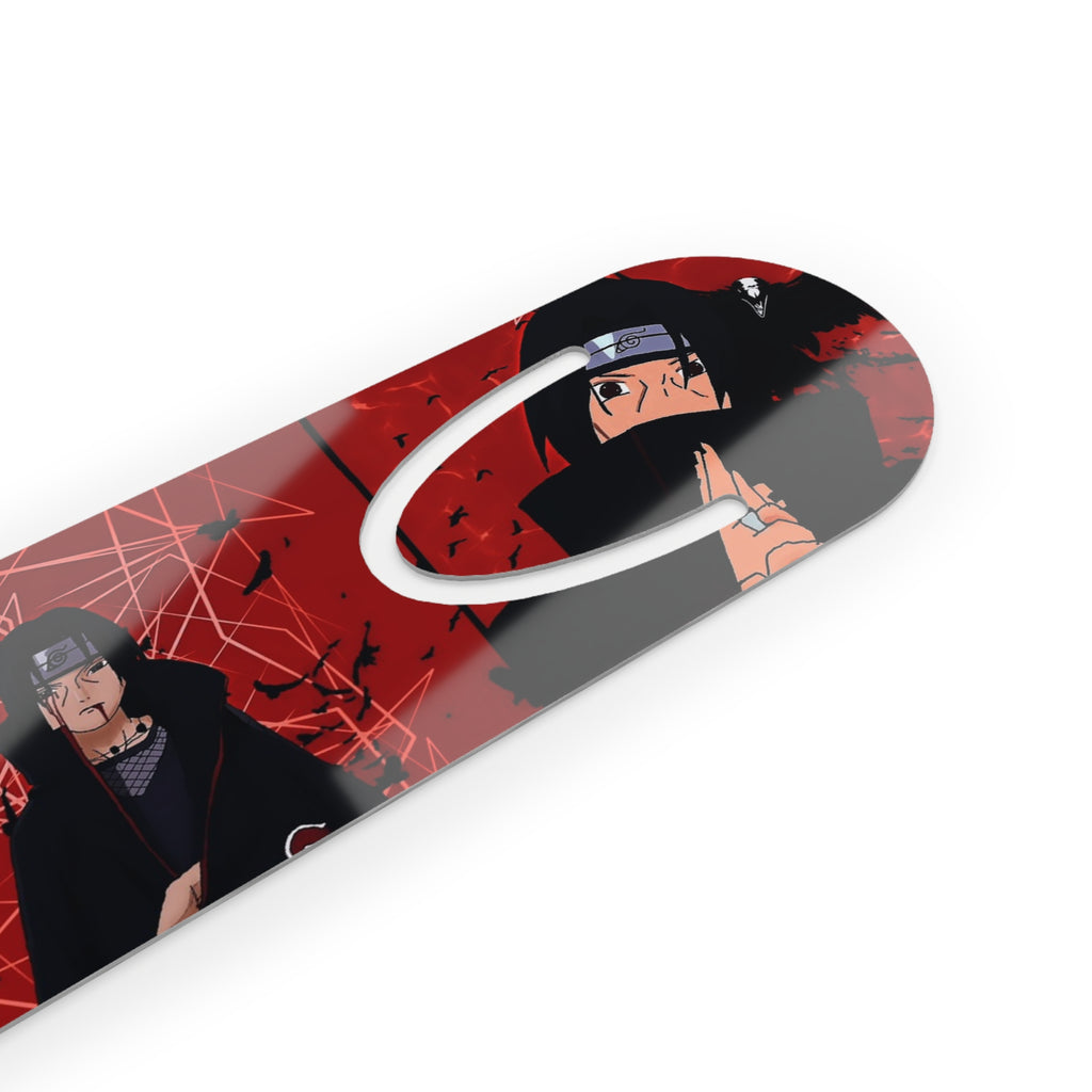 Red Itachi Uchiha Anime Metal Bookmark