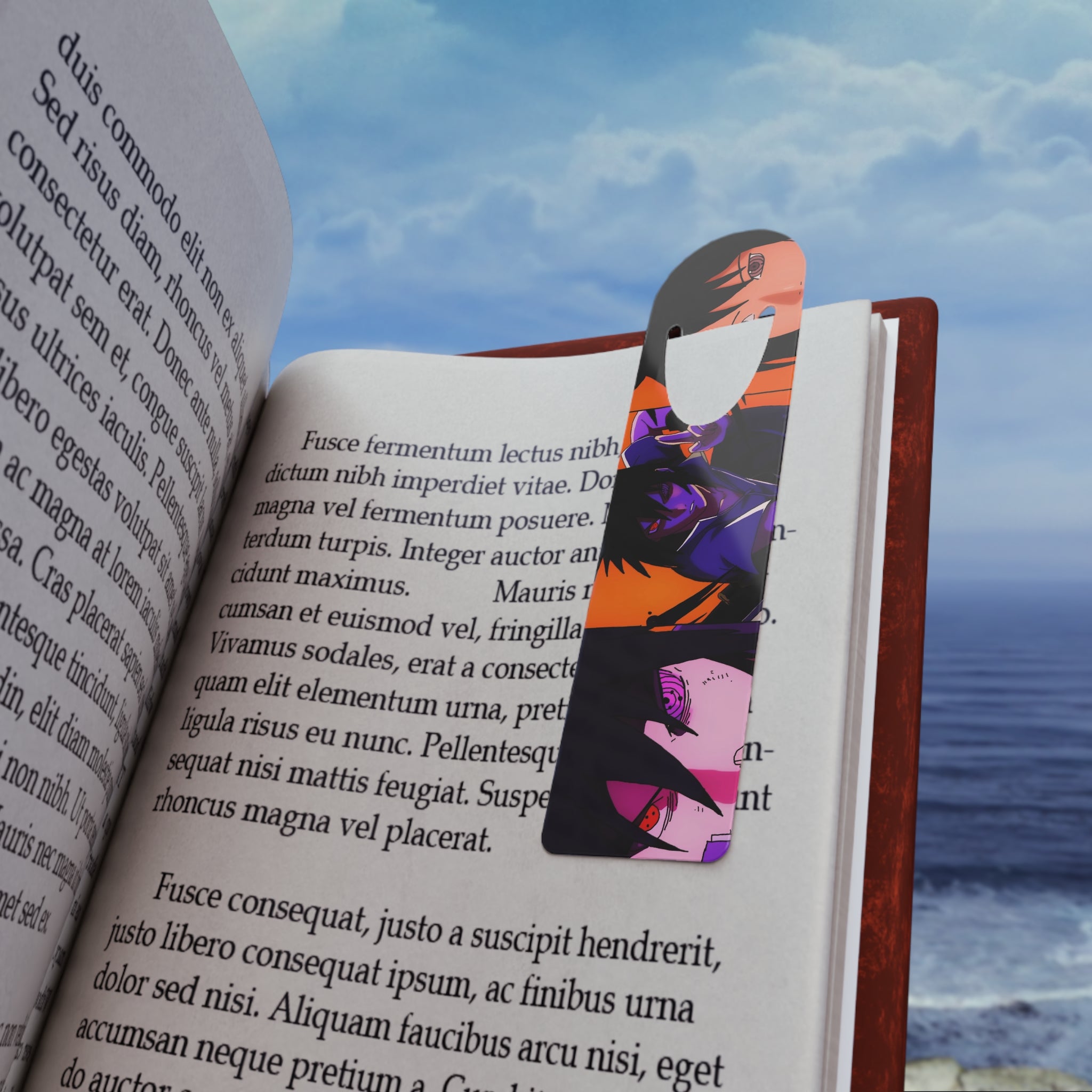 Sasuke Uchiha Anime Metal Bookmark
