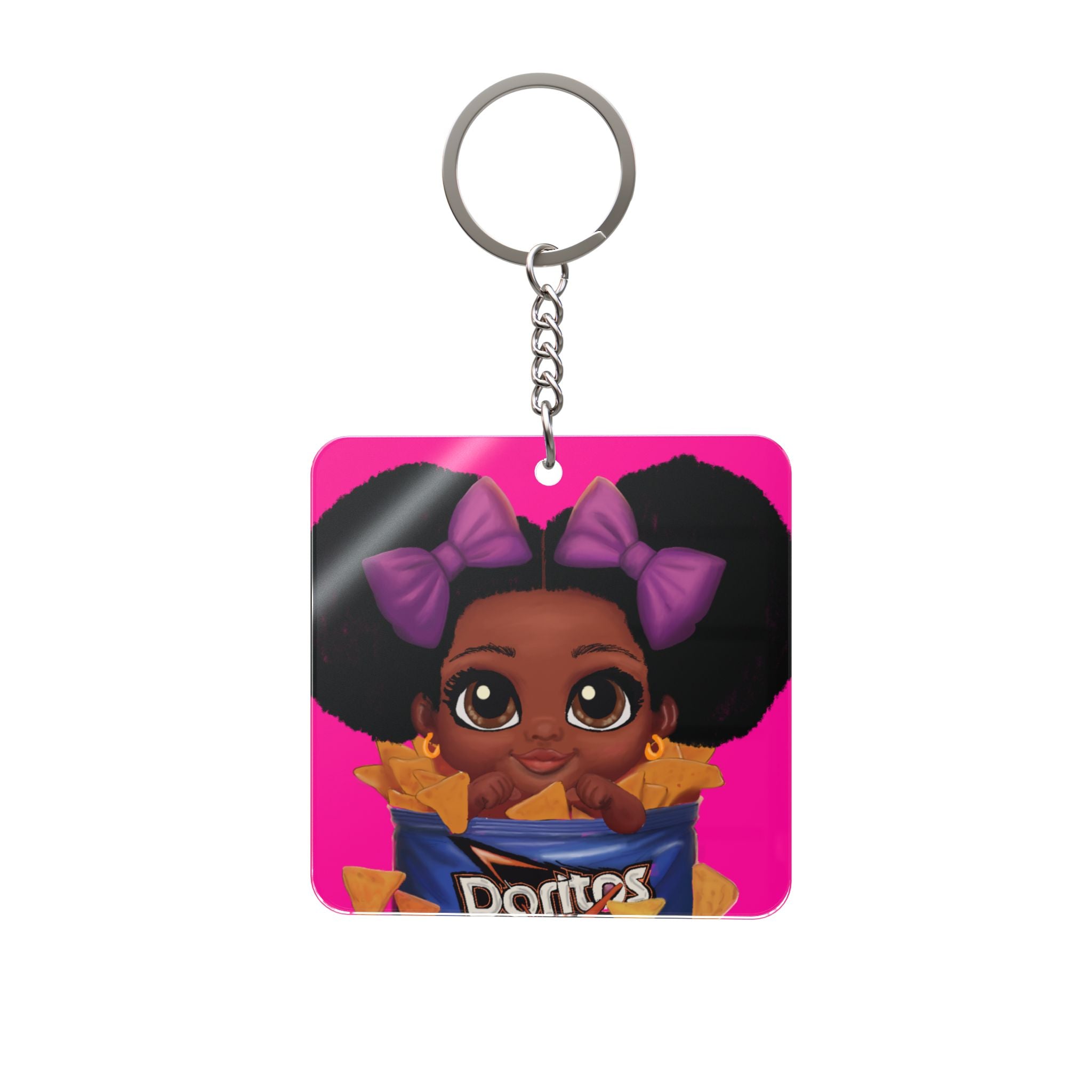 Viasim Square Keychain