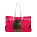 'She Walks With Christ' weekend Bag Hot Pink