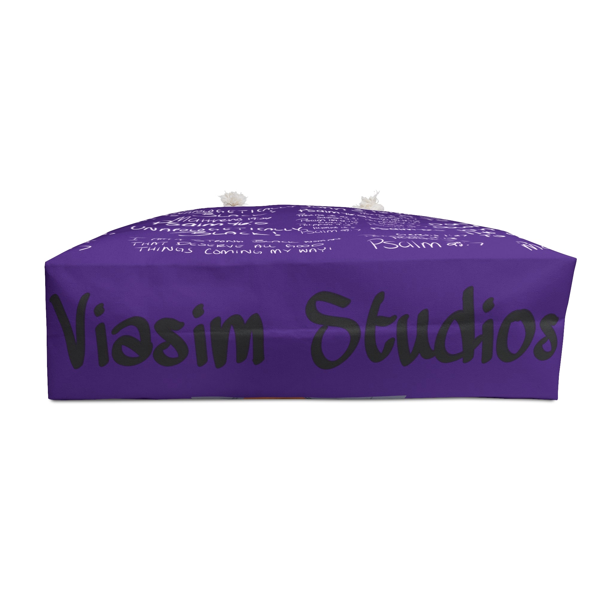 'She Walks With Christ' weekend Bag Purple