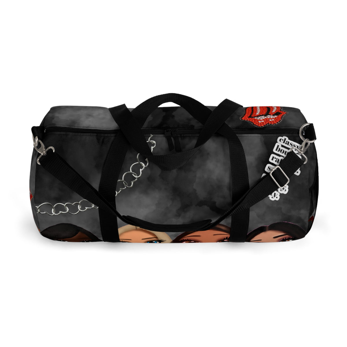 B Doll Inspiration Black Duffle Bag