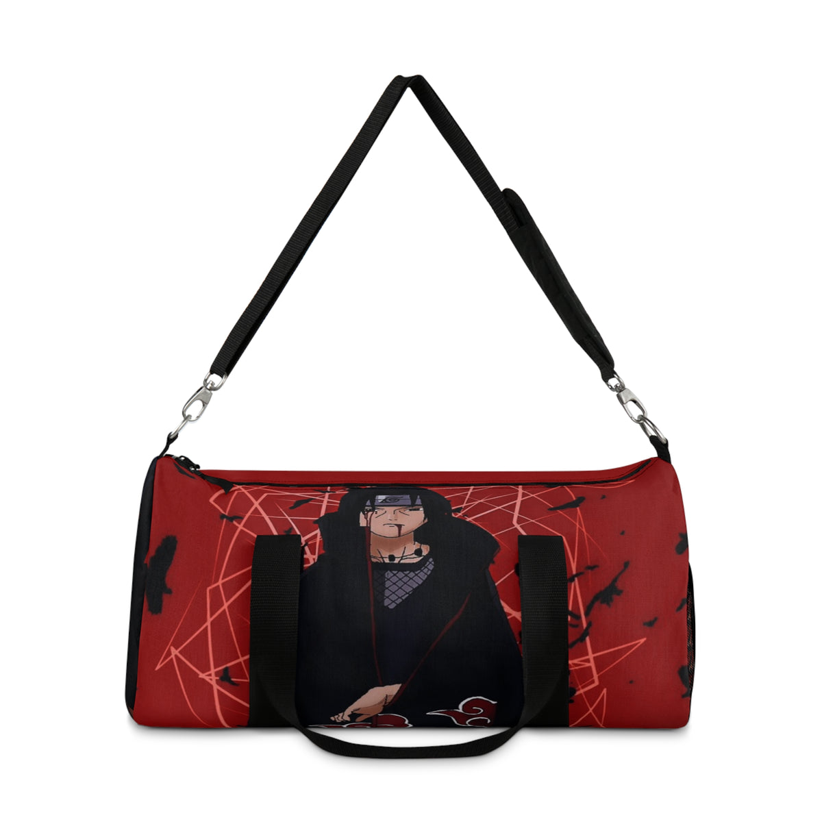 Red Itachi-Inspired Anime Duffel Bag