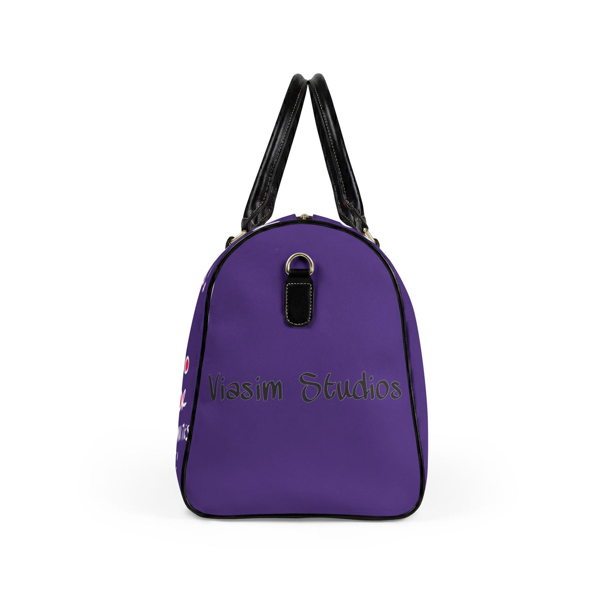 She Walks With Christ  Faux Leather Travel Bag